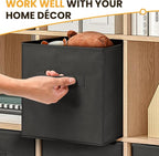 Large Storage Cubes- 13 Inch Cube Storage Bins for Organizing Shelves Kallax - Nursery Closet Organization Bins for Clothes B