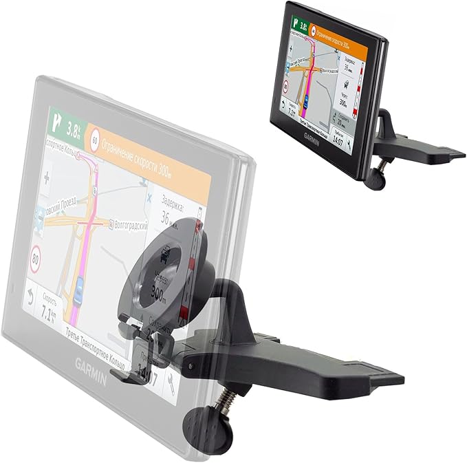 ChargerCity EasyBlade Car CD Slot Mount for Garmin Drive DriveSmart 50 51 60 61 Nuvi 2559 2577 2589 2598 2599 2639 2689 2699 52 55 57 57LM 58 67 67LM 68 LM LMT (GPS Bracket Caradle is Included)