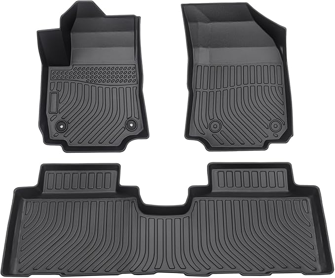 All Weather Floor Mats for 2018-2023 Chevrolet Equinox & GMC Terrain/Terrain Denali, Chevy Equinox Floor Mats, Car Mats Full Set TEP Rubber Non Slip Floor Liners