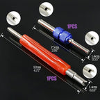 Swpeet 51Pcs R12 / Green R134a AC Master Valve Cores Repair Kit, Including Assortment R12 R134a Valve Core Refrigeration Tire