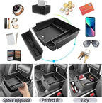 SKTU 2Pack for 2025 2026 Kia Carnival Center Console Organizer for 2025 2026 Kia Carnival Console Tray 2025 2026 Carnival Front Tray Kia Carnival 2025 2026 Accessories Insert Glove Pallet Organizer