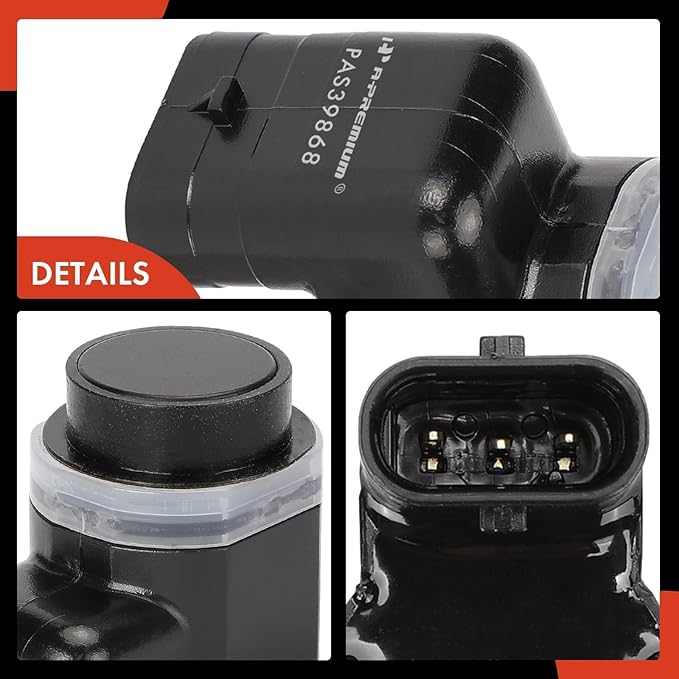 A-Premium 4-PC Reverse Backup Parking Assist Sensor Compatible with Select BMW Models - X3 2007-2010, X5 2007-2013, X6 2008-2014, Replace# 66209139868, 66209139867