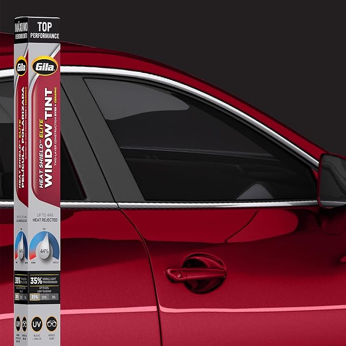 Gila® Heat Shield Elite™ 35% VLT Automotive Ceramic Window Tint DIY Advanced Heat Control Glare Control 2ft x 6.5ft (24in x 78in)