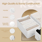Criusia 6 Pack Large Clothes Organizer, Wardrobe Closet Organizer and Storage with Handles, Foldable Fabric Closet Organizers