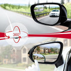 LivTee Blind Spot Mirrors, HD Glass Frameless Convex Rear View Mirrors, Wide Angle Adjustable Stick for Side Mirror, Automotive Exterior Accessories for Car, SUV & Trucks, Pack of 2