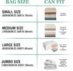 Vacuum Storage Bags with Electric Pump, Space Saver Vacuum Seal Bags with Pump, Sealer Compression for Clothes, Comforters, B