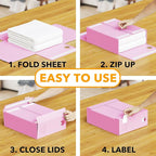 SpaceAid 9 Pack Bed Sheet Organizers and Storage, Foldable Sheet Organizer with Window for Linen Closet, Set Folder Keeper fo