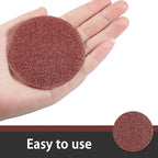 130 PCS 3 Inch Sanding Discs Hook and Loop, MAPRIAL 40 Grit Course Sandpaper Attachment for Drill Sander Grinder Rotary Tools, Wood Furniture, Woodworking, Metal Polishing