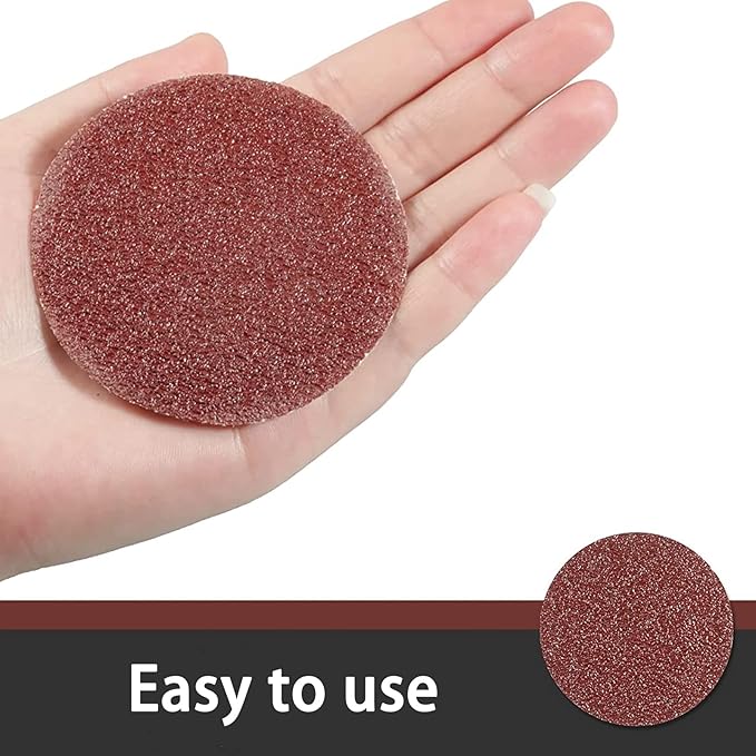 130 PCS 3 Inch Sanding Discs, MAPRIAL 3 Inch 320 Grit Sandpaper Hook and Loop Sanding Disc Assortment for Drill Sander Grinder Rotary Tools, Woodworking, Wood Furniture, Metal