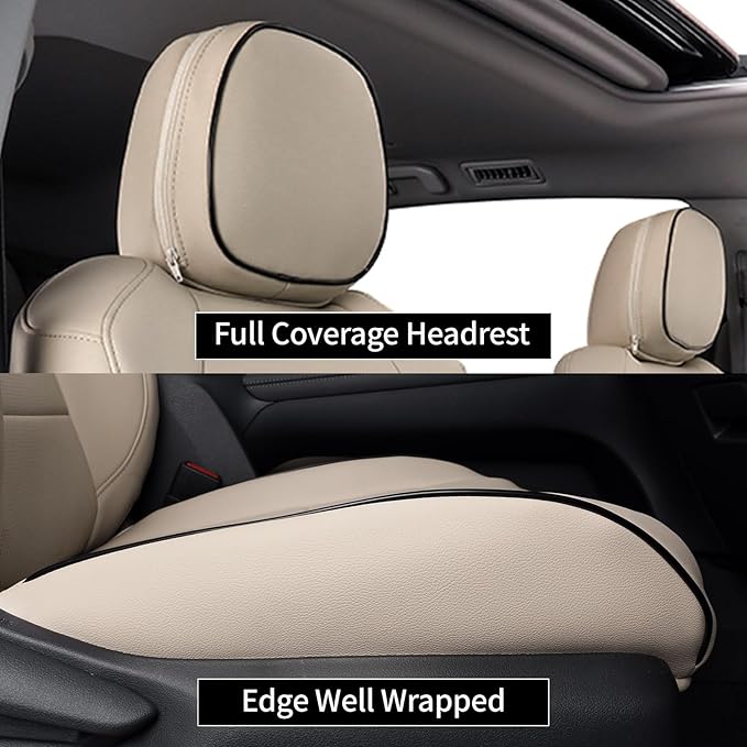 EKR Sienna Seat Covers for 2011-2020 Toyota Sienna XLE,Limited,Limited Premium,7 Seats,2nd Row Captain Seats W/Legrest,Seat C