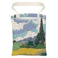 Car Trash Can, Cute Car Trash Bag, Hanging Car Organizer and Storage Bag, Trash Bin for Car Accessories, Vehicle, Travelling, Camping Wheat Field Scenery Pattern