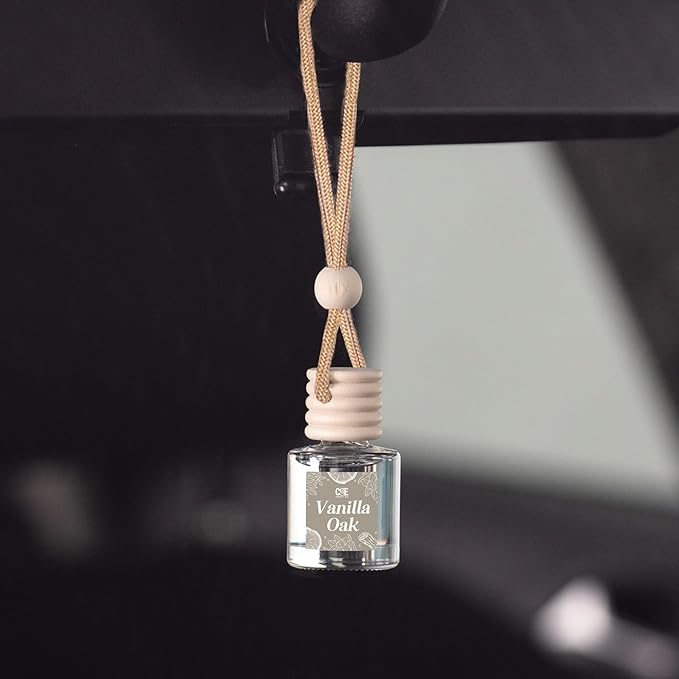 C&E Craft Co Hanging Car Air Freshener Diffuser 2 Pack, Long Lasting Fragrance Oil Car Freshener, Glass Bottle Auto Air Fresh