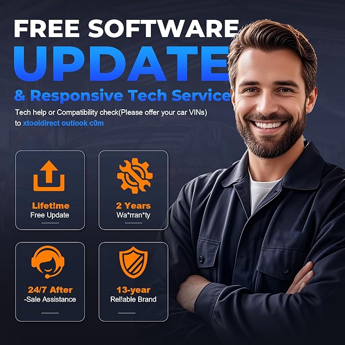 XTOOL D6 OBD2 Scanner Diagnostic Tool with Lifetime Free Updates: 2026 Full System Scan Tool with 15 Resets, Crank
