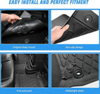 Nilight Floor Mats for BMW X3 F25 2011-2017 / BMW X4 2015 2016 2017 2018 All Weather Custom Fit Heavy Duty Floor Liners