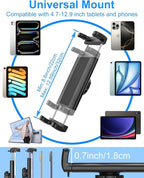 CD Slot Car Tablet Mount for 4-13in iPad & Phone, Universal CD Player Tablet Holder with 360 Rotation for iPad Pro 12.9 11 10.5 9.7, iPad Air Mini 5 4 3 2 1, Samsung Galaxy Tabs, iPhone etc