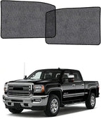 Car Window Shades for GMC Sierra 1500 2500 3500 2019-2026, 2-Pack Rear Window Sun Shades for Baby – Breathable Mesh, UV & Heat Blocker, Privacy Protection for Camping, Travel, Sleep & Nursing