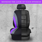 CAR PASS Line Rider Sporty Cloth Universal Fit Car Seat Cover -100% Breathable with 5mm Composite Sponge Inside,Airbag Compat