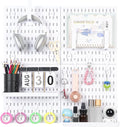 Pegboard Wall Organizer Kit – Heavy Duty 20lbs Load Bearing, Easy Installation, 4 Peg Board Panels 14 Accessories – Multi-Sur