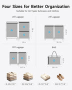 Travel Vacuum Bags with 2026 Lastest Wireless Pump, 8 Pack-4 Sizes Space Saver Vacuum Storage Bags for Luggage and Suitcase, 