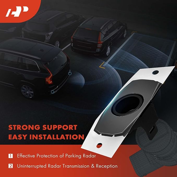 A-Premium Front Inner Left or Right Parking Assist Sensor Retainer Bezel Compatible with Select Toyota Models - Tundra 2022-2023, Replace# 893480E550