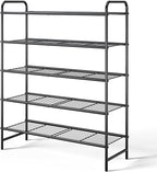 Kitsure Shoe Rack - Stainless Steel Shoe Organizer, Sturdy Shoe Rack for Closet and Front Door Entrance, Free Standing Shoe S