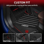 LASFIT Floor Mats Fit for BMW X2 2018-2023/ BMW X1 2016-2022 M35i, sDrive28i, xDrive28i, Custom Fit TPE All Weather Waterproof Floor Liners Front & Rear Rows Car Liners, Black