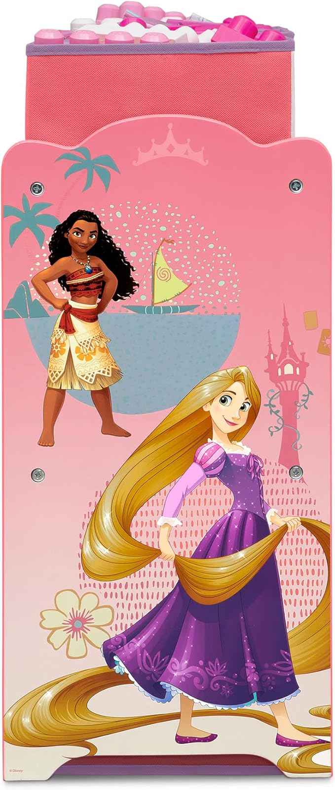 Delta Children Design & Store 6 Bin Toy Storage Organizer, Disney Princess