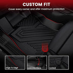 LASFIT Floor Mats & Cargo Mats Fits for Subaru Forester 2019-2024, All Weather TPE Custom Fit Easy Clean Durable Floor Liners for Forester 2019 2020 2021 2022 2023 2024 Car Mats & Trunk Liner, Black