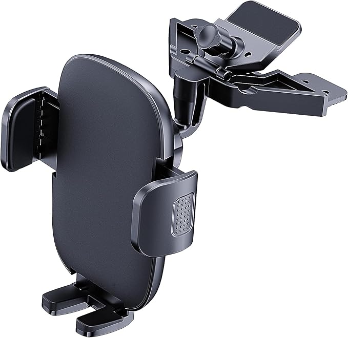 TICILFO Phone Mount for Car Phone Holder Mount Upgraded Metal CD Slot Phone Holder Car Cell Phone Holder Thick Cases Friendly iPhone Holder for Car Mount for CD Player Fit for All iPhone Smartphone