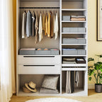 DIMJ Drawer Organizer Clothes, 15 Pack Underwear Organizer, Foldable Closet Bins, Sock Organizer Bra Cube, Fabric Dresser Box