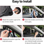 Car Window Shades，2 Pack Car Window Shade for Baby,Side Window Sun Shades Protect Child, Pets from Sun Glare and UV Rayse (29"x20")