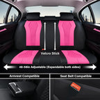 Coverado Auto Seat Covers, Car Seat Covers Full Set, Rose Car Seat Cover, Driver Seat Covers Front Seats Rear Seat Cover, Lux