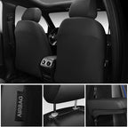 CAR PASS 3D Foam Faux Leather Car Seat Covers Front Seats,Waterproof Leather Front Seat Cover for Car,Universal Fit for SUV T