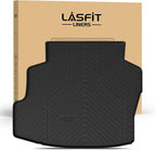 LASFIT Cargo Mat for Toyota Corolla 2009-2010, Custom Fit All-Weather TPE Rubber Trunk Mat for Toyota Accessories, Waterproof, Easy to Clean, Black
