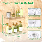 NPPLUS Acrylic Bathroom Counter Organizer, 2-Tier Tray Vanity Counter Organizer, Home Storage Holder for Makeup, Cosmetics & 