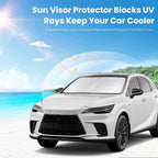 Custom Fit Lexus RX Windshield Sunshade for 2023-2025 2026 RX 350, RX 350 F Sport, RX 350L Accessories Front Window Shades Cover for Windshield Sun Visor Protector 210T Foldable Shade Blocks UV Rays