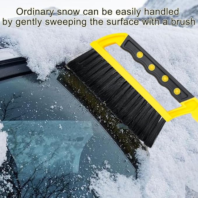Snow Brush and Ice Scraper Set for Car Windshield Snow Frost Ice Removal Tool Detachable Snow Scraper with Foam Handle for Cars Trucks Window