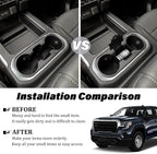 JKCOVER Center Console Coin Box Organizer Compatible with 2019-2022 Silverado/Sierra 1500 and 2020-2023 Silverado/Sierra 2500HD 3500HD Accessories (Full Console w/Bucket Seats Only)