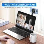 Magnetic Phone Holder for Laptop, MagSafe Laptop Phone Mount for iPhone 17/16/15/14/13/12 & All Phones, 180°Adjustable Phone Side Mount for Monitors for Tesla (Black)