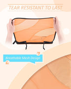 BAGSMART Compression Packing Cubes, 6 Set/4 Set/2 Set Travel Packing Cubes for Carry on Suitcases, Compression Suitcase Organ