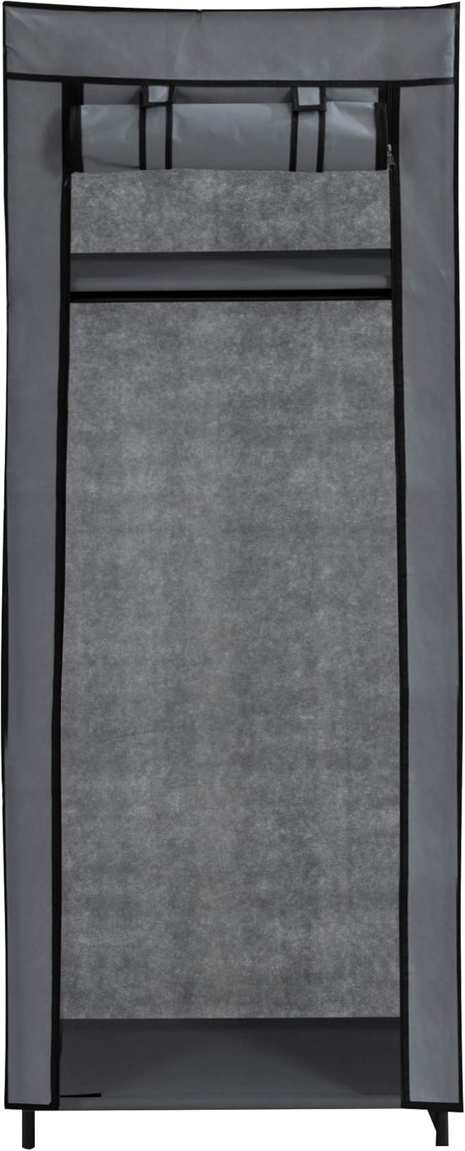 axentia Mobile Cabinet, Black/Grey, approx. 60 x 148 x 45 cm 132891