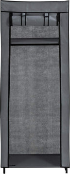 axentia Mobile Cabinet, Black/Grey, approx. 60 x 148 x 45 cm 132891