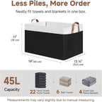 StorageWorks Storage Bins, Fabric Storage Bins for Shelves, Extra Large Storage Baskets with Metal Frame, Closet Baskets and 
