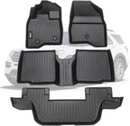 VIWIK Ford Explorer Floor Mats for 2015-2019 Custom Fit, All Weather Protection, TPE, 3D Scanning Design, Non-Slip, Easy to Clean, Install & Remove, Waterproof, Odorless, Wear-Resistant