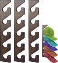 3 Pcs Hat Rack for Baseball Caps, Wall Mounted Wooden Hat Storage Organizer Hanger, Wall Vertical Hat Holder Caps Display Rac