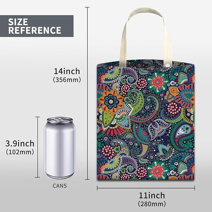 Car Trash Can, Cute Car Trash Bag, Hanging Car Organizer and Storage Bag, Trash Bin for Car Accessories, Vehicle, Travelling, Camping Cute Colorful Paisley Pattern