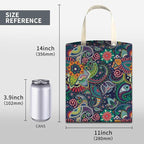 Car Trash Can, Cute Car Trash Bag, Hanging Car Organizer and Storage Bag, Trash Bin for Car Accessories, Vehicle, Travelling, Camping Cute Colorful Paisley Pattern