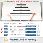 SUNBABY Window Tint for Home, One Way Privacy Film Heat & UV Blocking, Static Cling No Glue Renter Friendly Cover for Home Bedroom, Office & Sliding Glass Door, 45 x 393.7 Inch with 3 Tools, Black