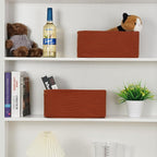 3-Pack Storage Baskets for Organizing | Woven Shelf Toy Basket | Rope Baskets for Gifts Empty | Closet Organizer Bins with Ha