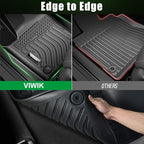 VIWIK Floor Mats for 2019-2025 Toyota RAV4 (Not Hybrid) Fit All-Weather Custom, Car Mats with Anti-Skid Design, 1st & 2nd Row Full Set
